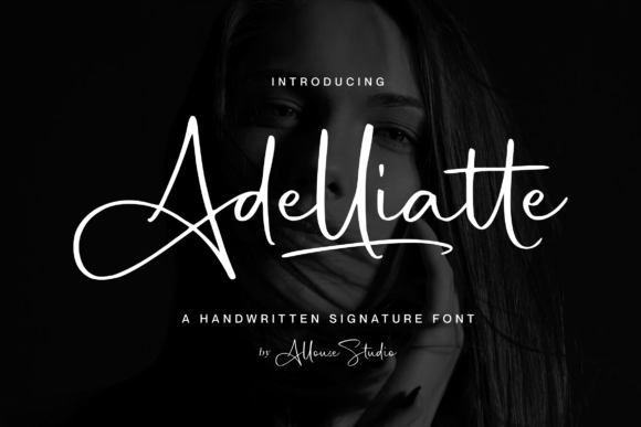 Adelliatte: The Handwritten Signature Font Worth Trying