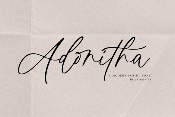 Adonitha Font — A Creative Display Typeface Worth Exploring