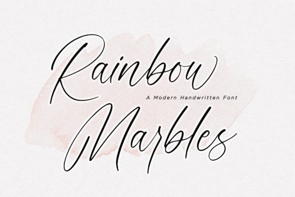 Rainbow Marbles – A Script Font That Stands Out