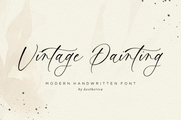 Vintage Painting Font – A Creative Typeface for Bold Designs